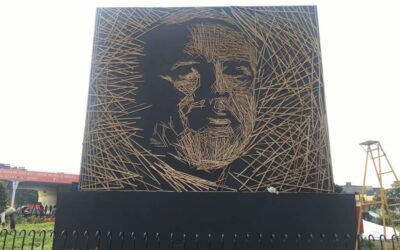 Bamboo portrait Narendra Modi
